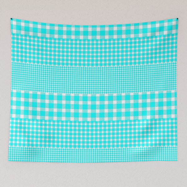 Item preview, 65 MCMLXV Blue Gingham Plaid Mix Pattern designed and sold by 65 MCMLXV.