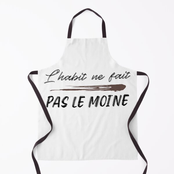 Aperçu de l'œuvre L'habit Ne Fait Pas Le Moine - Tapis de souris drôle de phrase française créée et vendue par henes88.