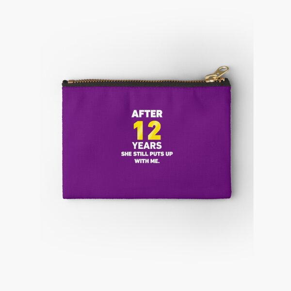 Item preview, 12 Years She Still Puts Up With Me.  designed and sold by AlwaysAwesome.