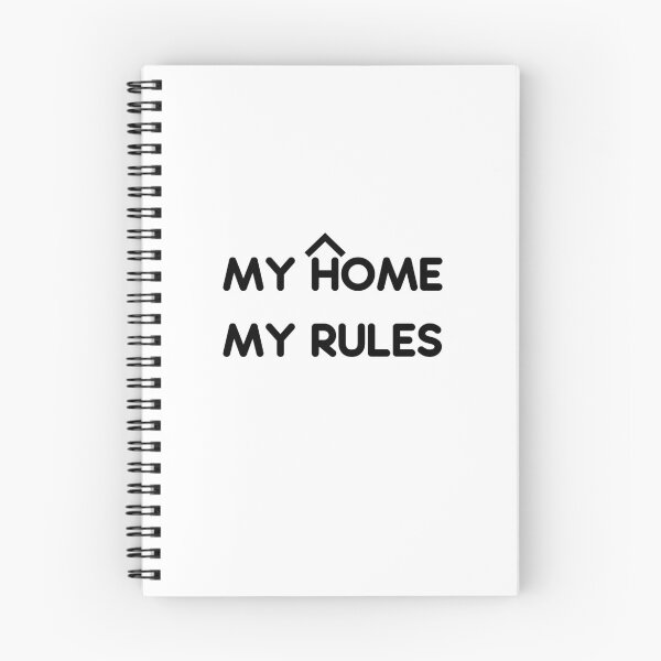 Aperçu de l'œuvre MA MAISON MES RÈGLES créée et vendue par SomeStuffStore.