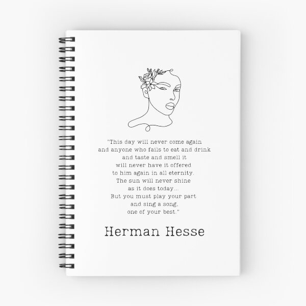 Item preview, "This day will never come again" - Herman Hesse designed and sold by BookberryGarden.