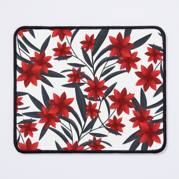 Item preview, Vintage Black and Red Floral designed and sold by DeevaValli.