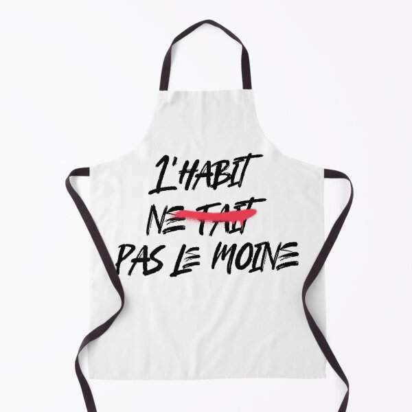 Aperçu de l'œuvre L'habit Ne Fait Pas Le Moine - Casquette drôle de phrase française créée et vendue par henes88.