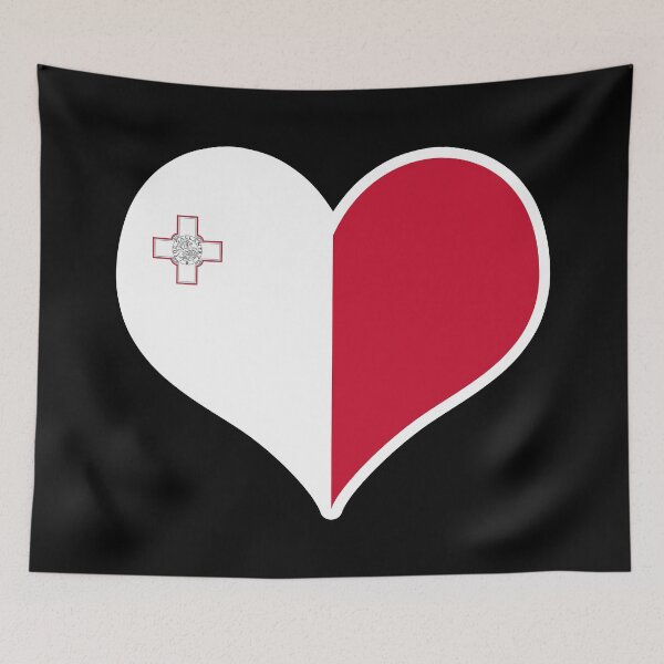Item preview, Malta Flag Heart designed and sold by PKHalford.