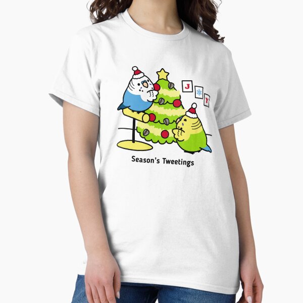 Item preview, Season's Tweetings Chubby Budgies designed and sold by birdhism.