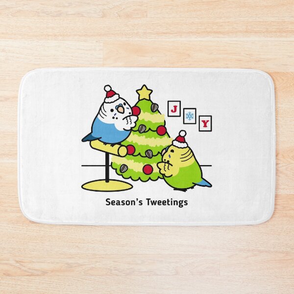 Item preview, Season's Tweetings Chubby Budgies designed and sold by birdhism.