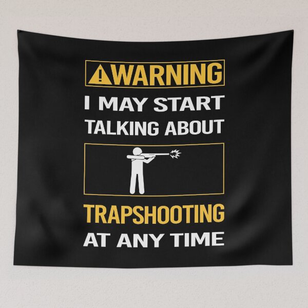 Item preview, Funny Warning Trapshooting Trap Shooting Clay Target Shooting designed and sold by FulviaContreras.
