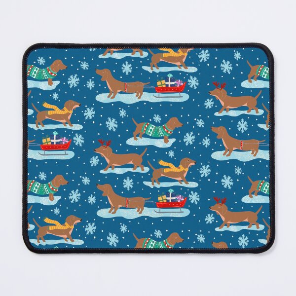 Item preview, Dachshund dogs in the snow designed and sold by Papergrape.