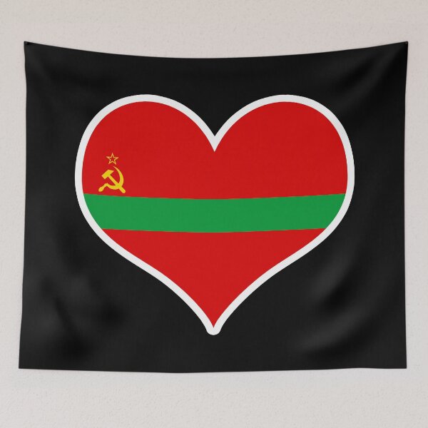 Item preview, Transnistria Flag Heart designed and sold by PKHalford.