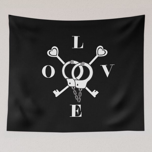 Item preview, Love Handcuffs Sexy Playful Trendy Bride And Groom Design designed and sold by Vibbin4Life33.