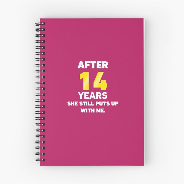Item preview, 14 Years She Still Puts Up With Me. designed and sold by AlwaysAwesome.