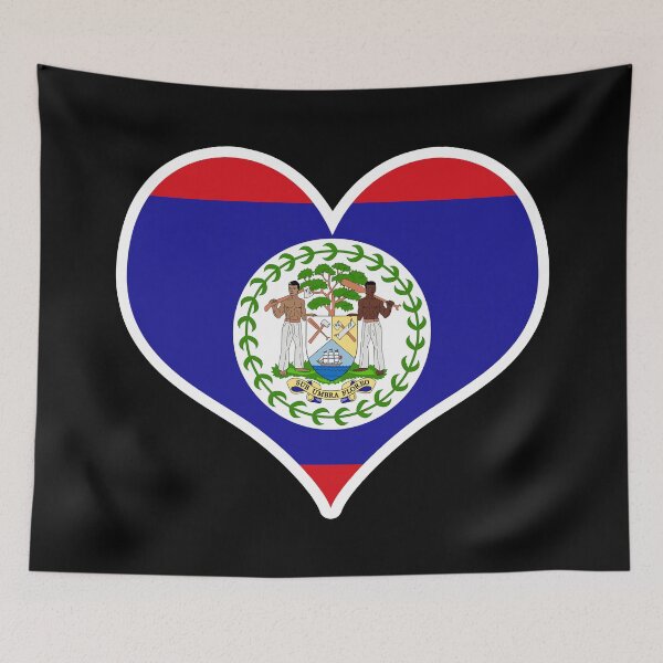 Item preview, Belize Flag Heart designed and sold by PKHalford.