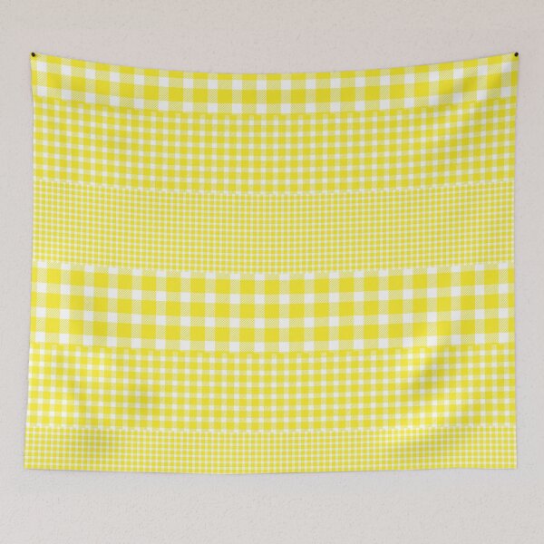 Item preview, 65 MCMLXV Yellow Gingham Plaid Mix Pattern designed and sold by 65 MCMLXV.