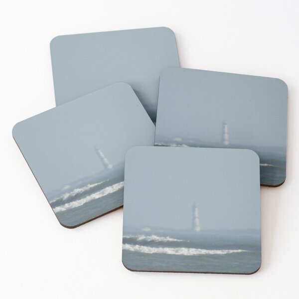 Item preview, cape lookout lighthouse from fort macon beach designed and sold by azimuthal.