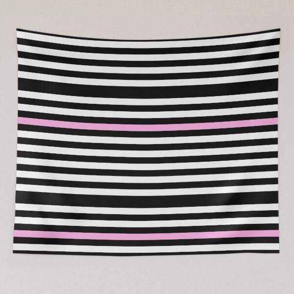 Item preview, Black and White Stripes with One Pink Stripe designed and sold by Greenbaby.