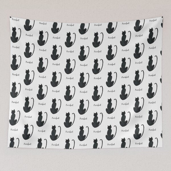 Item preview, Watercolor Cat "purrfect" designed and sold by cornercroft.
