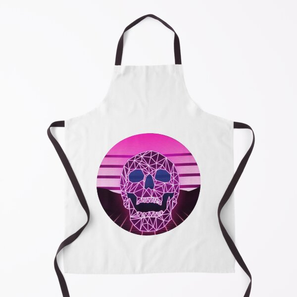 Item preview, Skull Cyberpunk Vaporwave retro Neon Ultraviolet Style  designed and sold by PourElla.