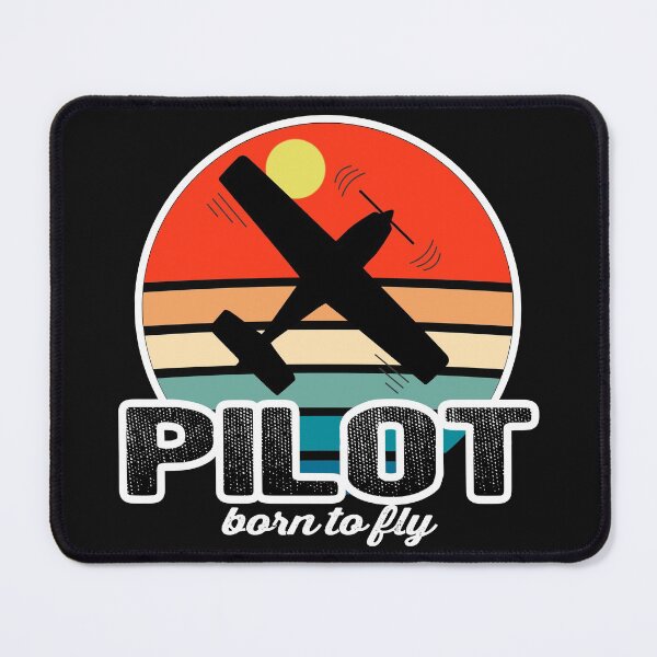 Item preview, Pilot born to fly - Vintage dark gift pilot designed and sold by FouDeeziner.