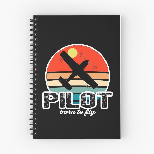 Item preview, Pilot born to fly - Vintage dark gift pilot designed and sold by FouDeeziner.