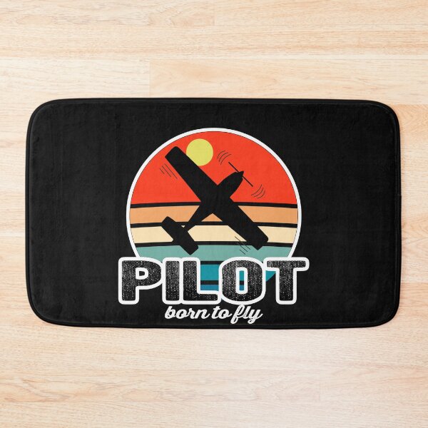 Item preview, Pilot born to fly - Vintage dark gift pilot designed and sold by FouDeeziner.