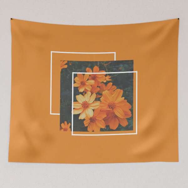 Item preview, Aesthetic Orange Flowers designed and sold by cerenalkan.