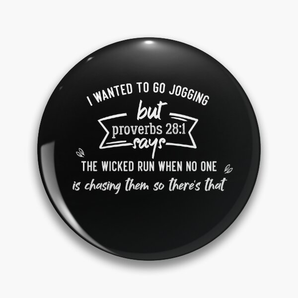 Item preview, I wanted to go jogging but proverbs 28:1 designed and sold by Brother's Clothing.