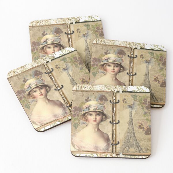 Item preview, Vintage Parisian Lady in a Book designed and sold by Arbrew.