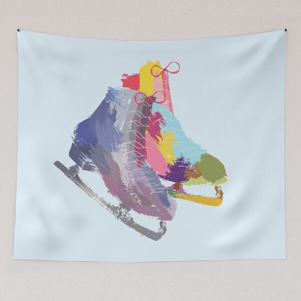 Item preview, Ice Skates | Abstract Watercolor designed and sold by WriteOnThyme.