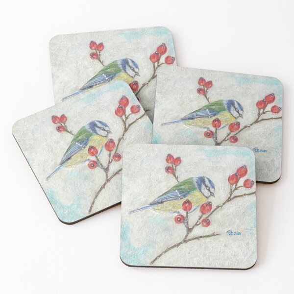 Item preview, Eurasian blue tit (blue tit) designed and sold by Ackoni.