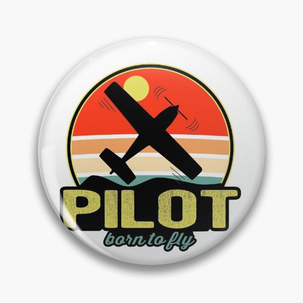 Item preview, Pilot born to fly - Vintage light gift pilot designed and sold by FouDeeziner.