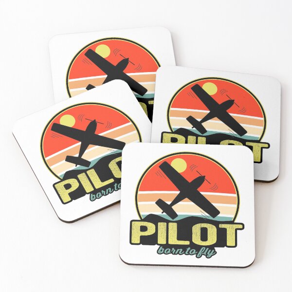 Item preview, Pilot born to fly - Vintage light gift pilot designed and sold by FouDeeziner.