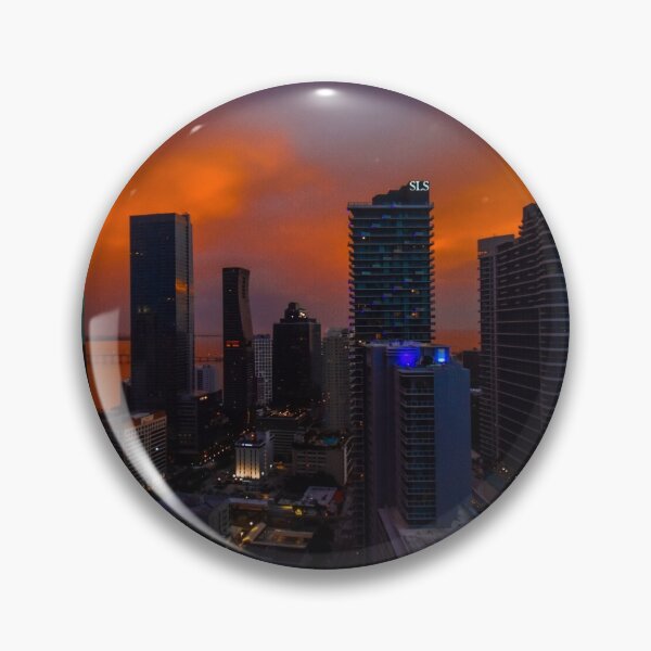 Item preview, Brickell at Sunset with a rainbow designed and sold by Jordan Hinsch.
