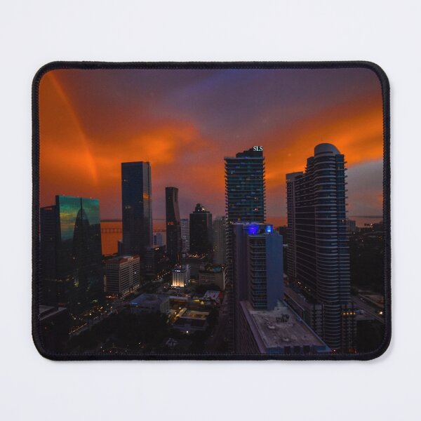 Item preview, Brickell at Sunset with a rainbow designed and sold by Jordan Hinsch.
