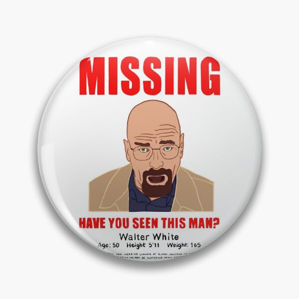 Item preview, Walter White Missing Poster designed and sold by YarnWitchCrafts.