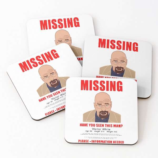 Item preview, Walter White Missing Poster designed and sold by YarnWitchCrafts.