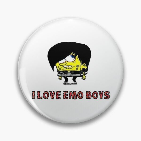 I love Emo Girls” Emo Spongebob Meme Pin for Sale by jaimee-simonson