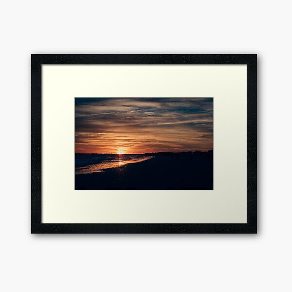 Kiawah Island Beach Sunset Framed Art Print