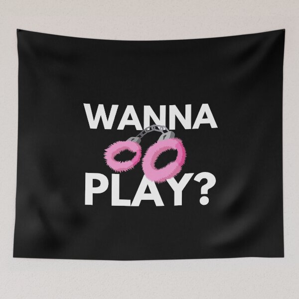 Item preview, Wanna Play? Sexy Playful Pink Furry Handcuff Bachelor Bachelorette Naughty Design designed and sold by Vibbin4Life33.