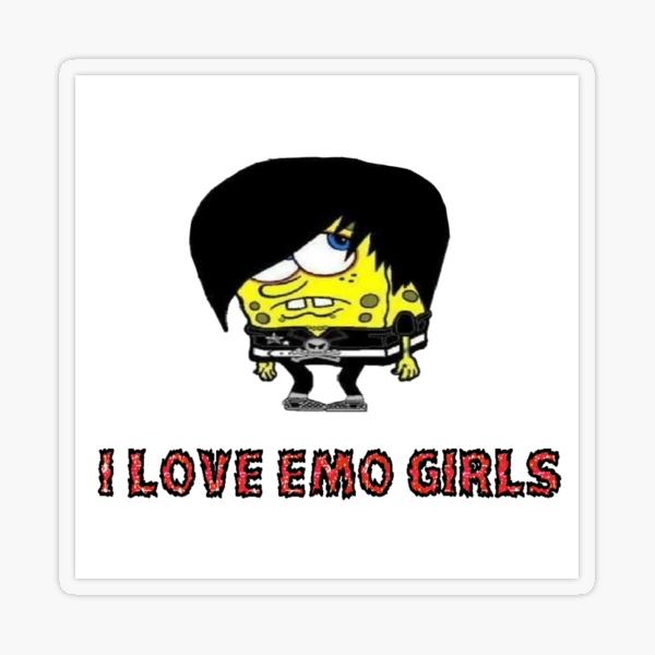 emo pou Sticker for Sale by Inverno85