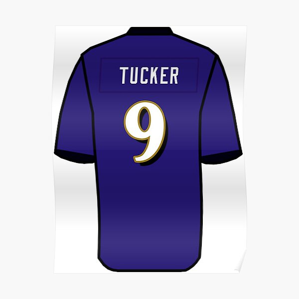 Justin Tucker Autographed Pro Style Purple￼ Football Jersey (Beckett)