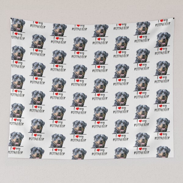 Item preview, I love my Rottweiler designed and sold by Hollyroseart.