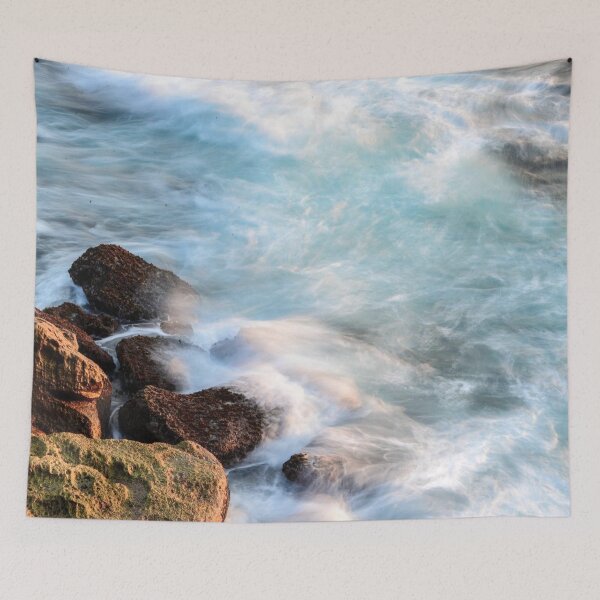 Item preview, Maine Ocean Rocks Waves Sunrise designed and sold by Twisted-Pixels.