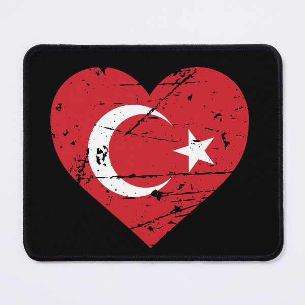 Item preview, Turkey Heart Türkiye Patriot Fan designed and sold by SuperFreshArt.