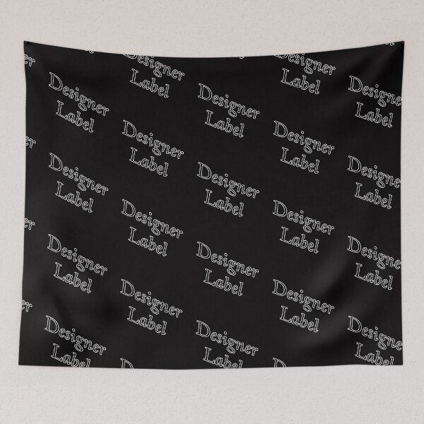 Item preview, Designer Label black on white designed and sold by TerenceLacey.