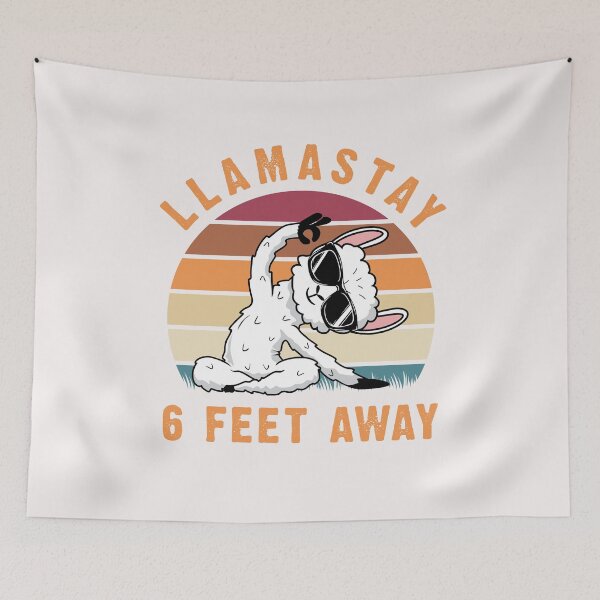 Item preview, Llamastay 6 feet away designed and sold by eiwo87.