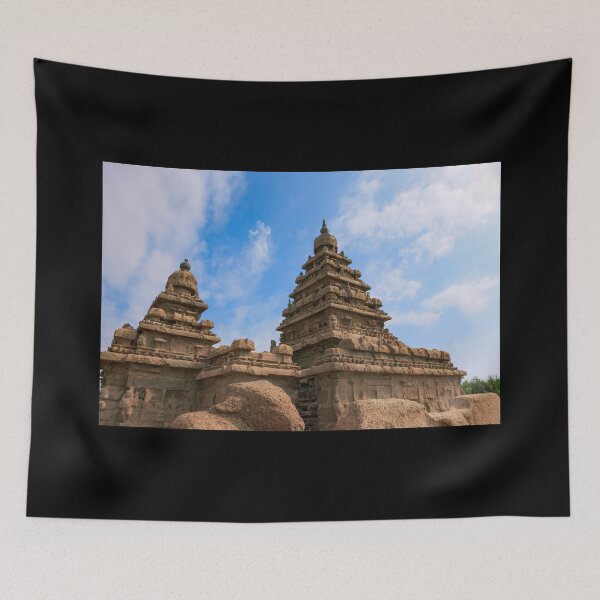 Item preview, Mahabalipuram, India - Gopurams Of Pallava 8th Century Shore Temple designed and sold by Mano Chandra Dhas.