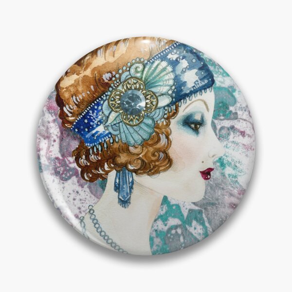 Item preview, Vintage 1920's Flapper Lady designed and sold by Arbrew.