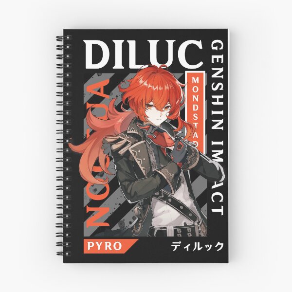 Artikelvorschau, Diluc Genshin Impact entworfen und verkauft von Shingeek.