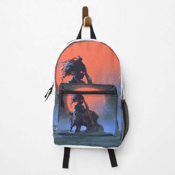 Item preview, Mysterious Man-Sitting on Chair Playing Cello Digital Art Painting designed and sold by ONORMAL.