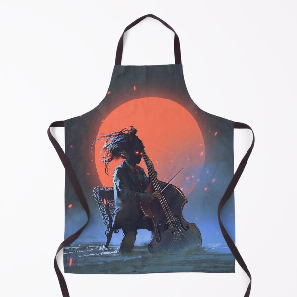 Item preview, Mysterious Man-Sitting on Chair Playing Cello Digital Art Painting designed and sold by ONORMAL.